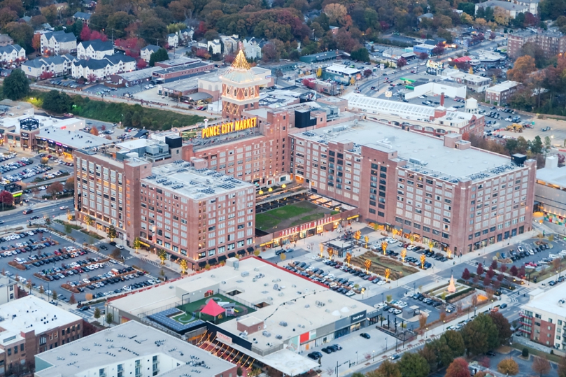  David and I have been to Ponce City Market a lot this year, but never like this! Such a neat view. 